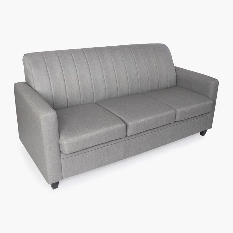 Alaska Arden Fabric 3-Seater Sofa - Grey