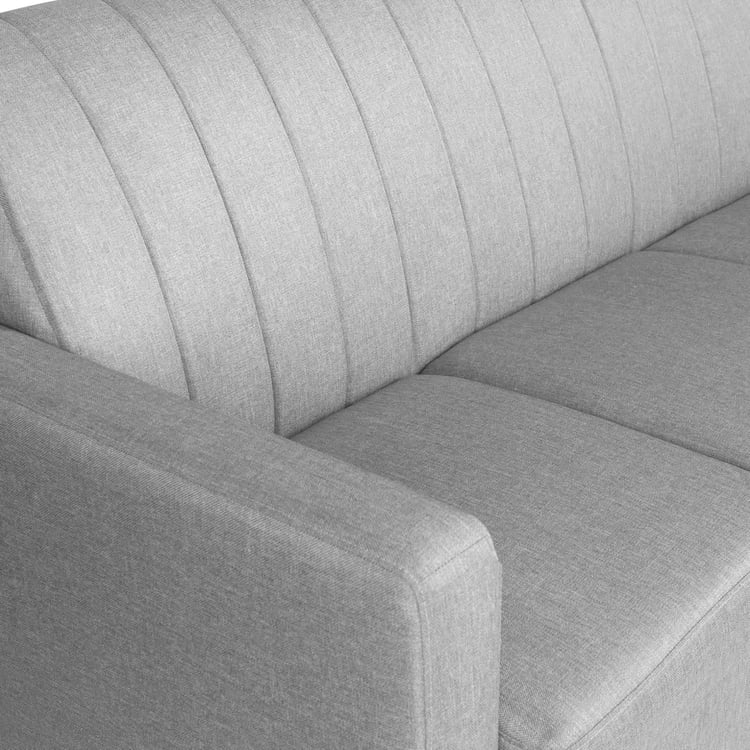 Alaska Arden Fabric 3-Seater Sofa - Grey