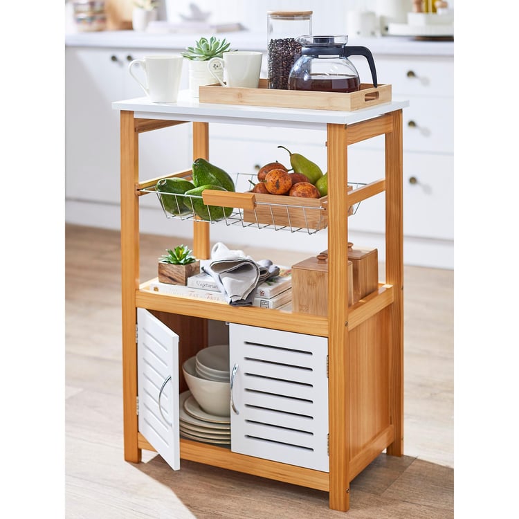 Tranzit Wooden Storage Kitchen Trolley