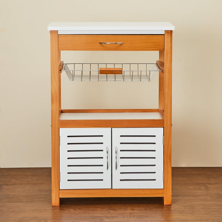 Tranzit Wooden Storage Kitchen Trolley