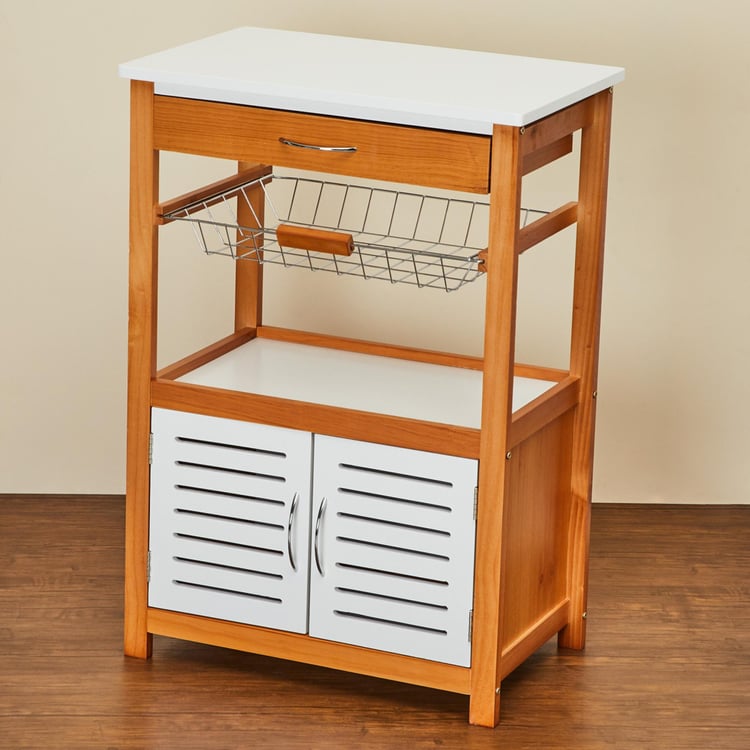 Tranzit Wooden Storage Kitchen Trolley