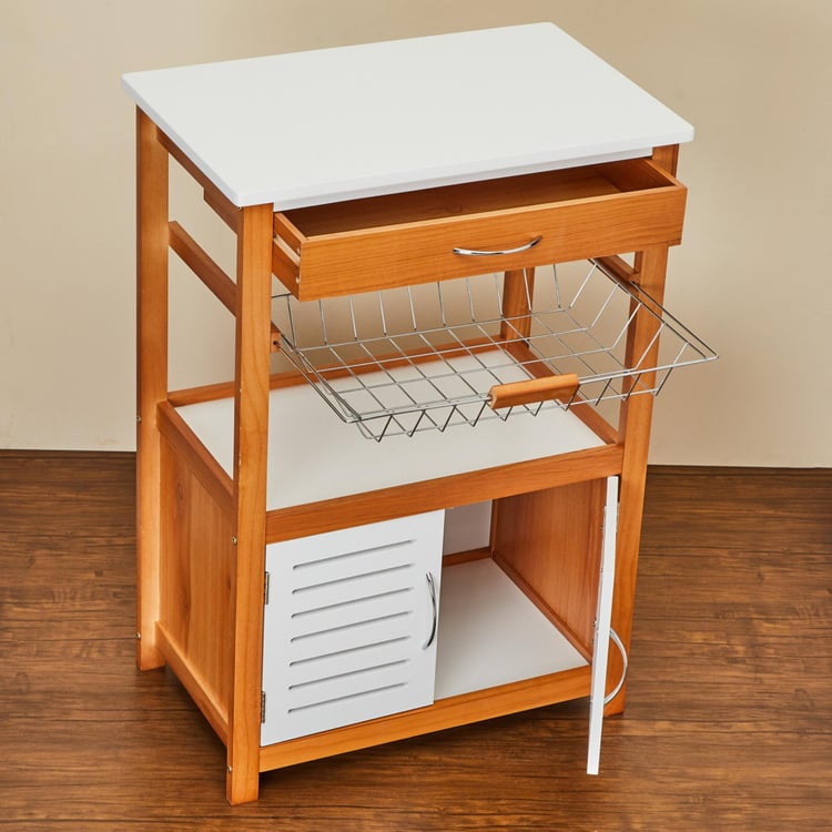 Tranzit Wooden Storage Kitchen Trolley