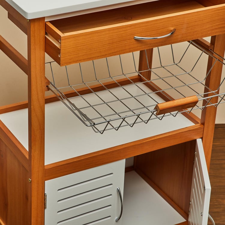 Tranzit Wooden Storage Kitchen Trolley