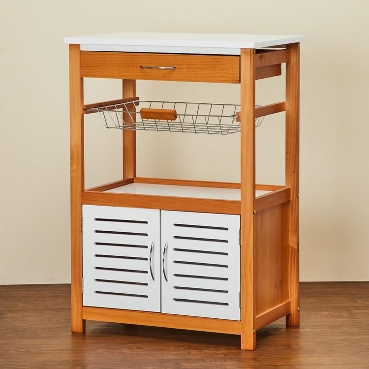 Tranzit Wooden Storage Kitchen Trolley