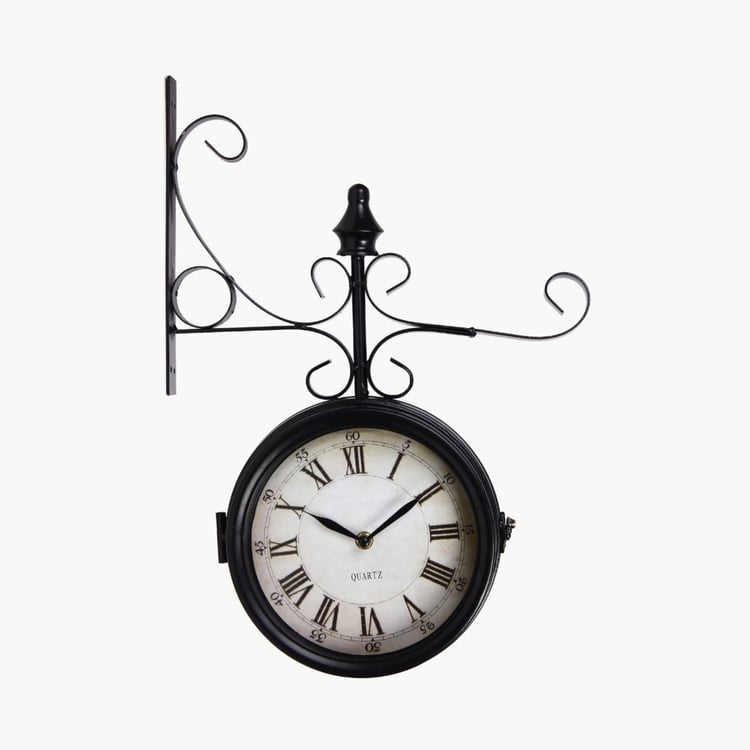 Casablanca Loren Dual Face Antique Station Wall Clock