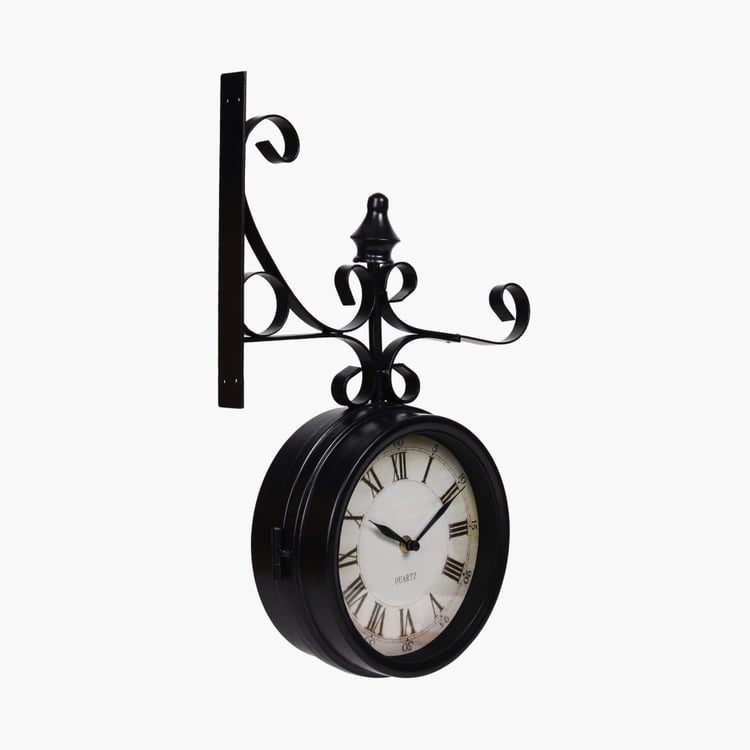 Casablanca Loren Dual Face Antique Station Wall Clock