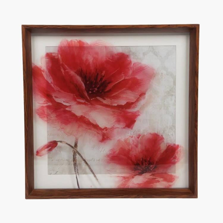 Artistry Floral Glass Painting Frame