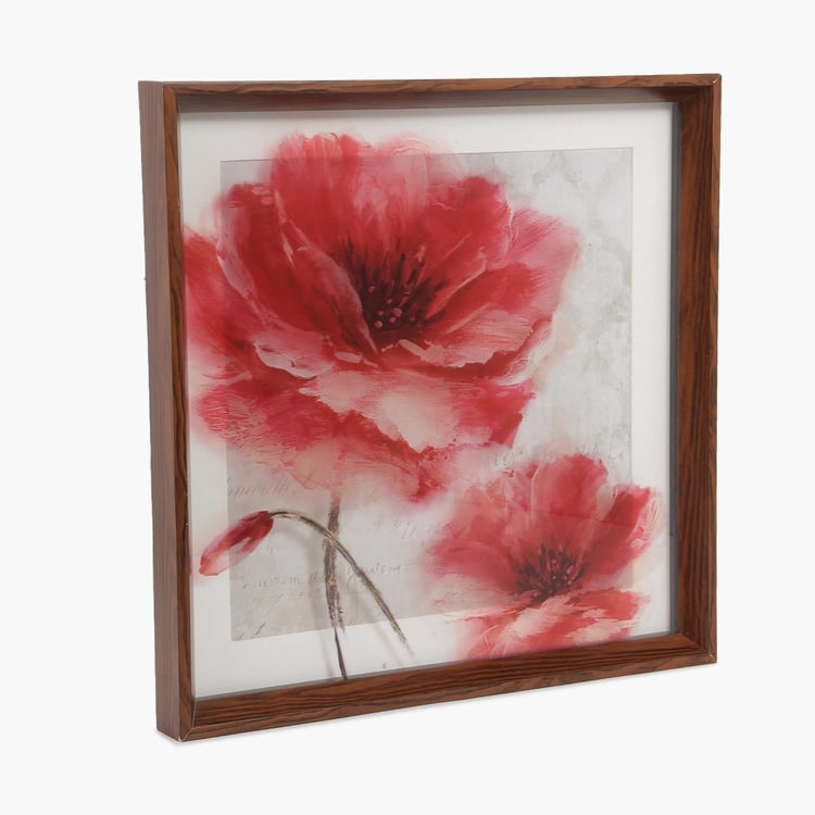 Artistry Floral Glass Painting Frame