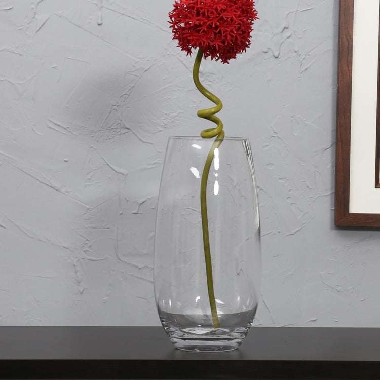 Contour-Clear Range Glass - Vase : 13 cm x 13 cm x 27 cm - Transparent