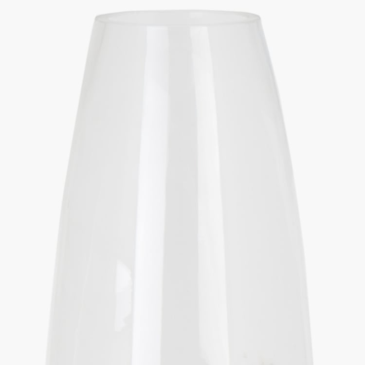 Contour Clear Range Solid Round Transparent Glass Vase - 12 cm x 12 cm x 49.5 cm