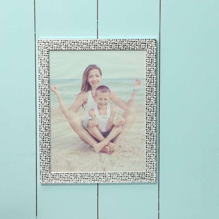 Photomontage Mosaic Plastic Photo Frame - 32.6 cm L x 1.8 cm W x 40.4 cm H