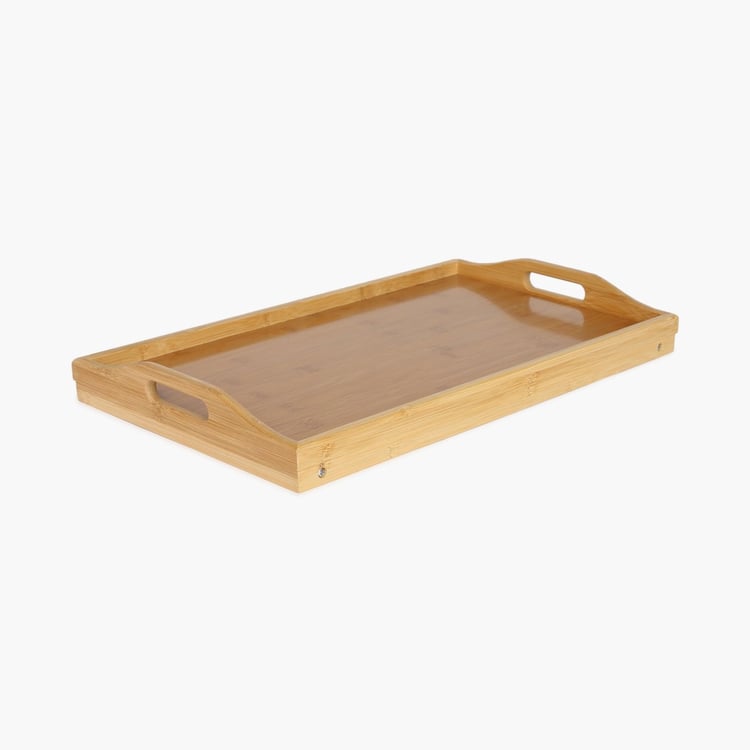 Mendo Beautiful Home Bamboo Breakfast Tray - 63x30x44.5cm