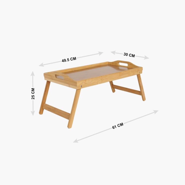 Mendo Beautiful Home Bamboo Breakfast Tray - 63x30x44.5cm