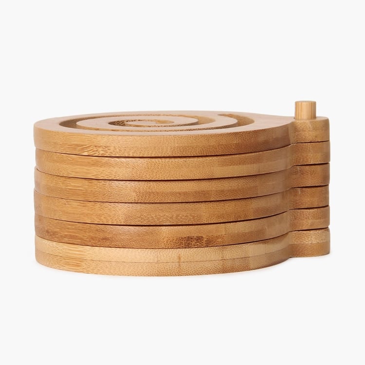 Raisin Set of 6 Bamboo Coasters