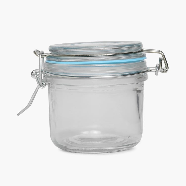 4 Spice Jar & Wooden Stand Set