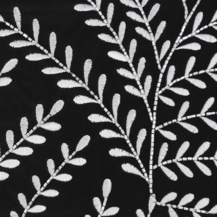 Embroidered Cotton Velvet Cushion Cover
