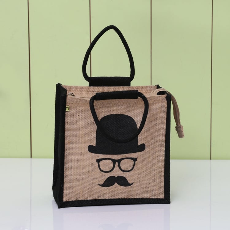 Livia Charlie Print Jute Bag