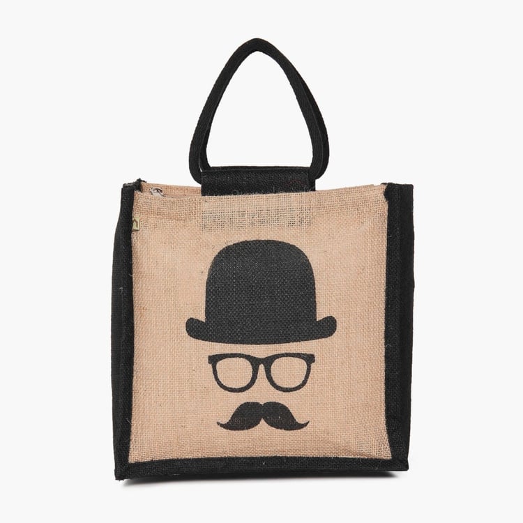 Livia Charlie Print Jute Bag