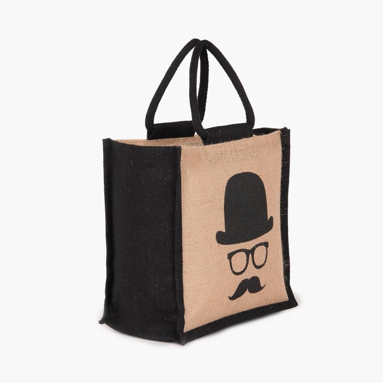 Livia Charlie Print Jute Bag