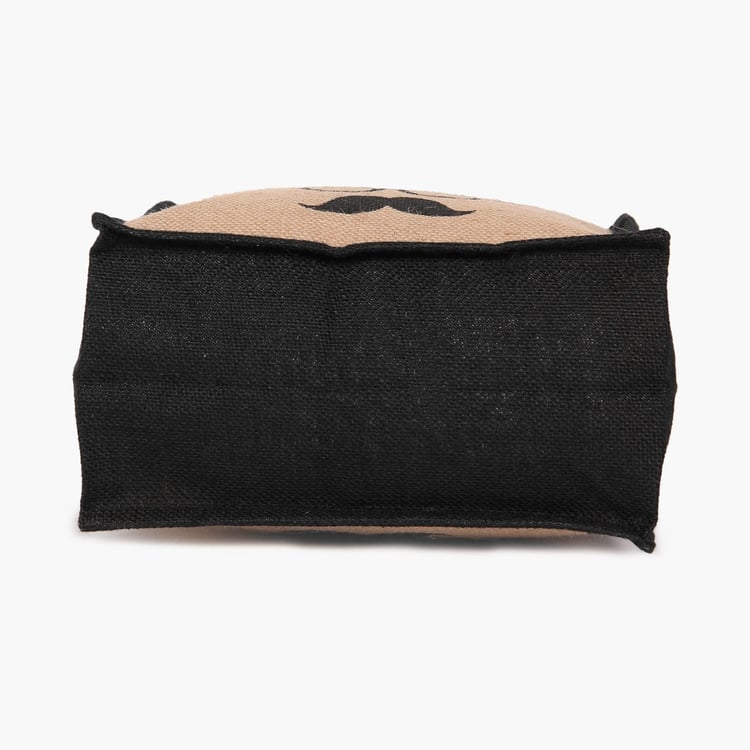 Livia Charlie Print Jute Bag