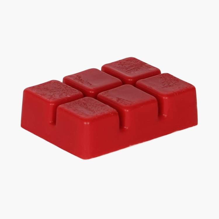 Hervey Rectangular Set of 6 Pcs Scented Wax Melt Cubes - Wax - Red - Raspberry