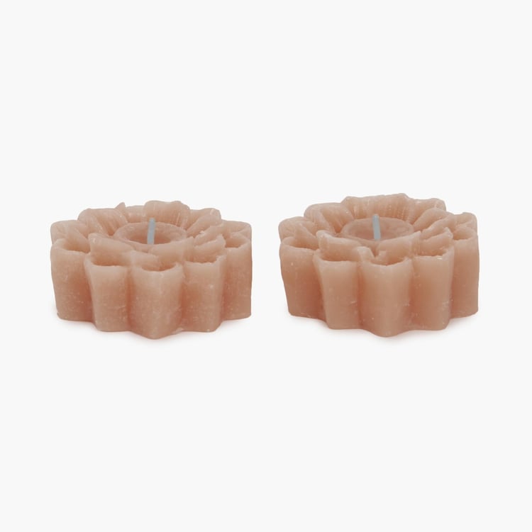 Splendid Sandalwood Floating Candle Set-2pcs