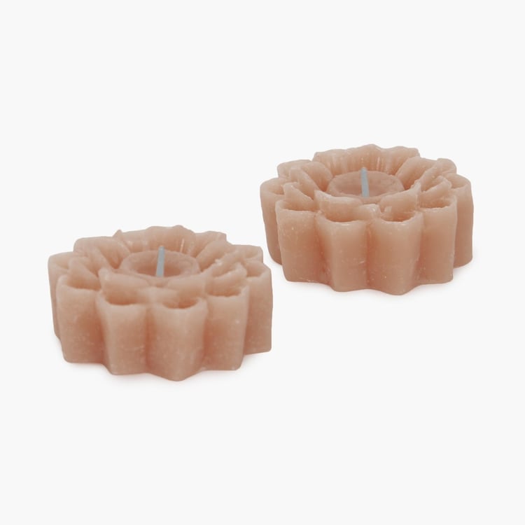 Splendid Sandalwood Floating Candle Set-2pcs