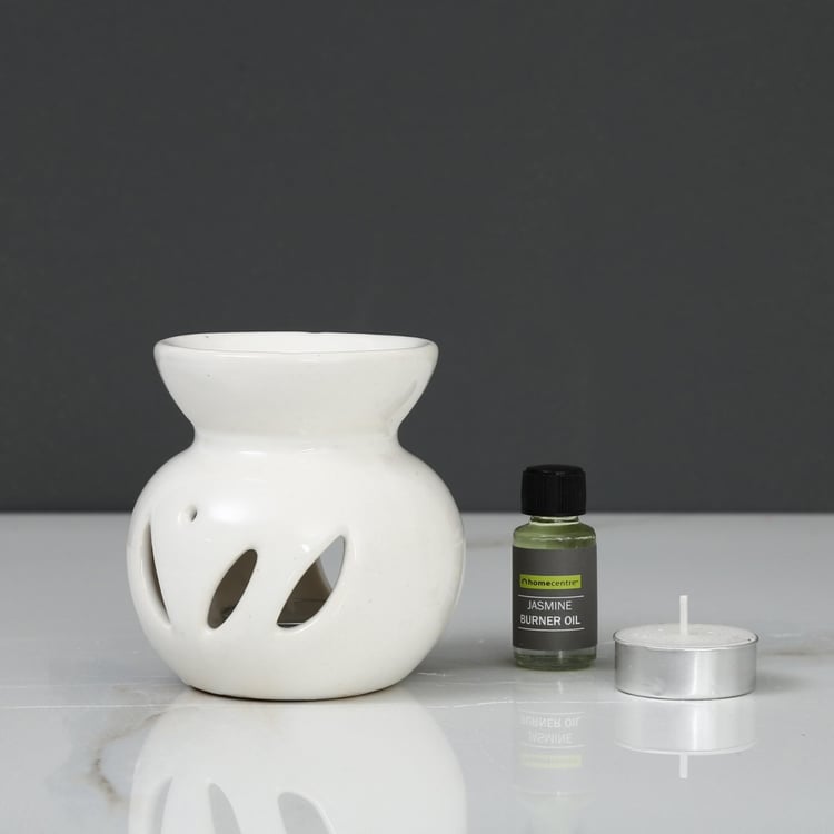 Serene Jasmine Oil Burner Set