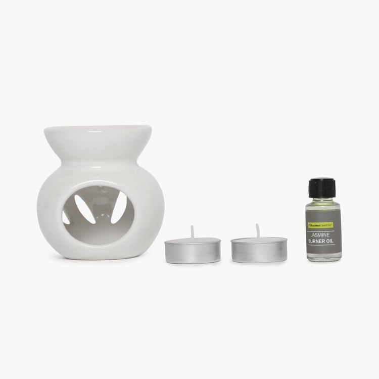 Serene Jasmine Oil Burner Set