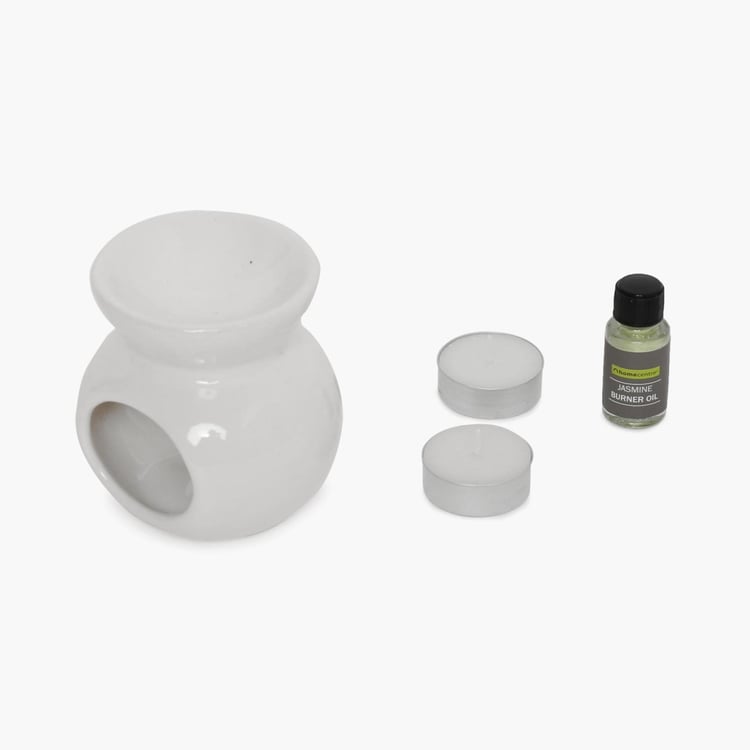 Serene Jasmine Oil Burner Set