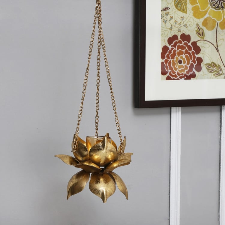 Galaxy Majestic Hanging Lotus Tea Light Holder