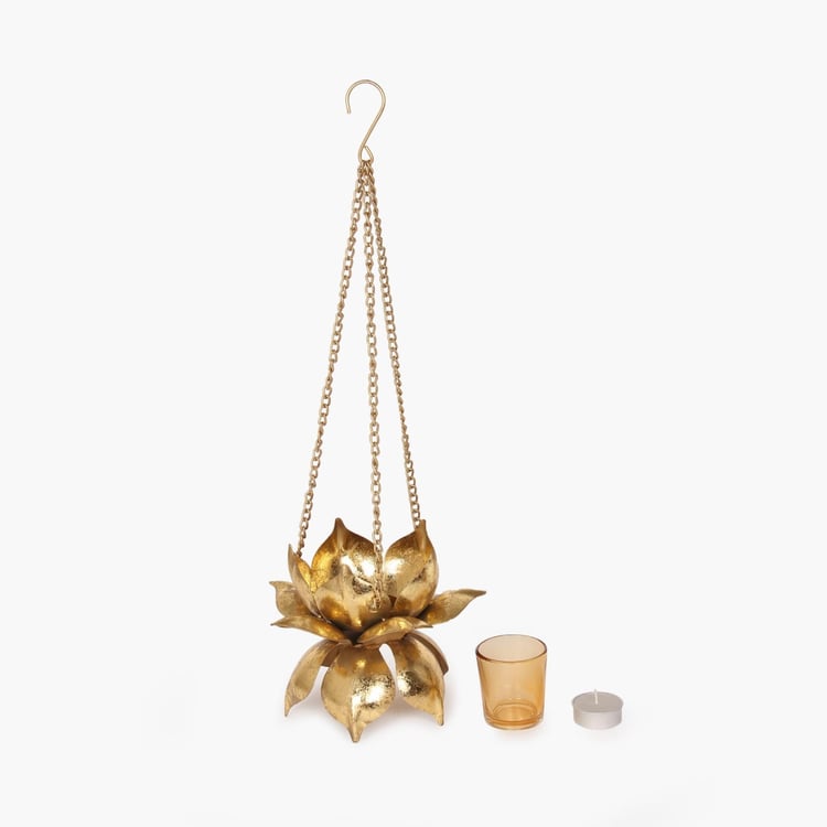 Galaxy Majestic Hanging Lotus Tea Light Holder