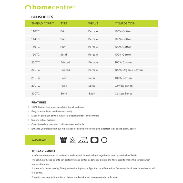 Amari Matrix 3-Pc. Double Bedsheet Set - 274 x 274 cm