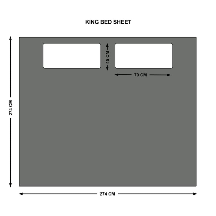 Colour Connect 3-Pc. Double Bedsheet Set - 274 X 274 cm