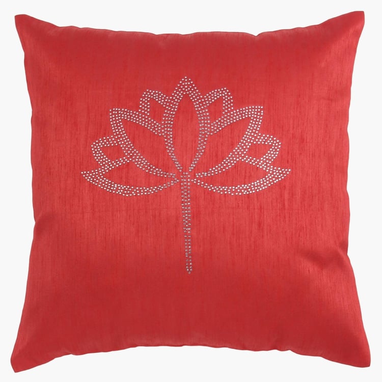 Crystal Lotus Cushion Cover - Set Of 2 Pcs.