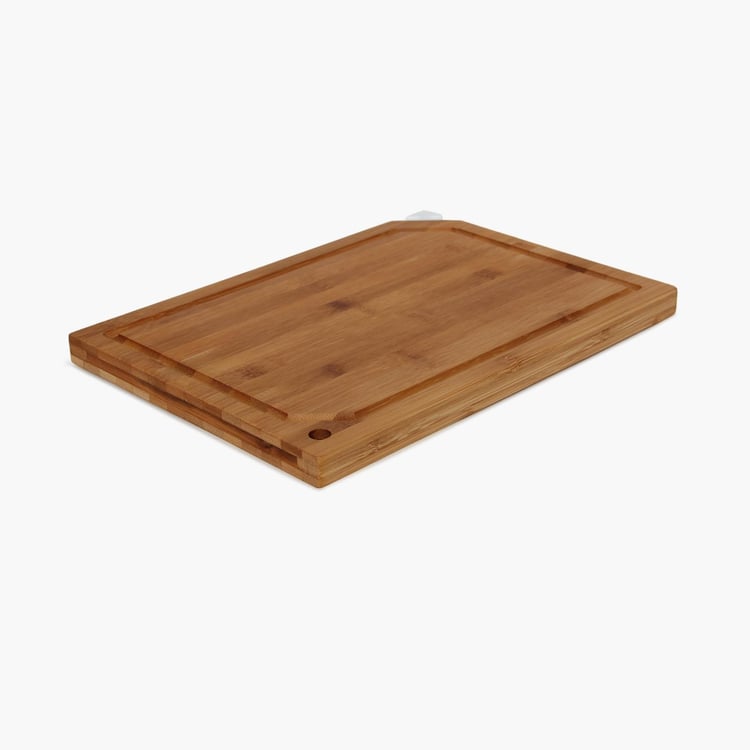 Bamboo Cutting Board With Knife Sharpener