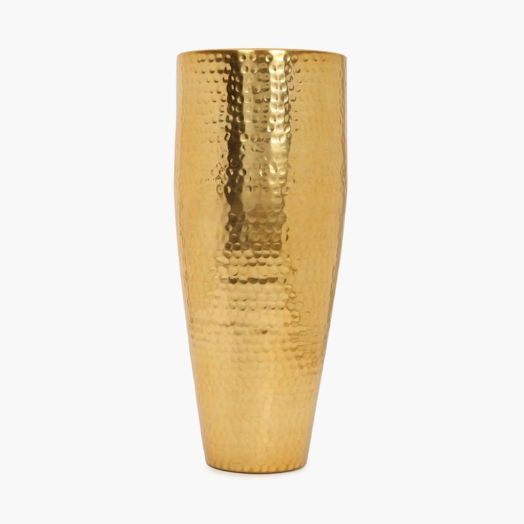 Leon Metal Hammered Vase