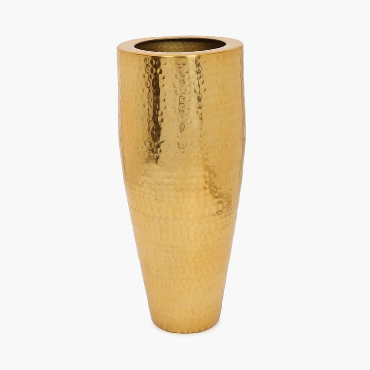 Leon Metal Hammered Vase