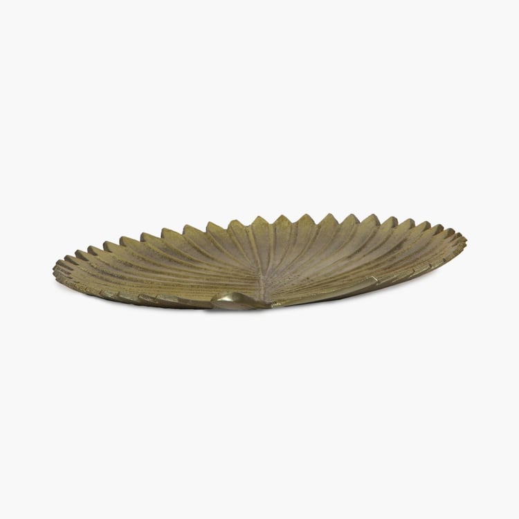 Leon Metal Leaf Decorative Platter