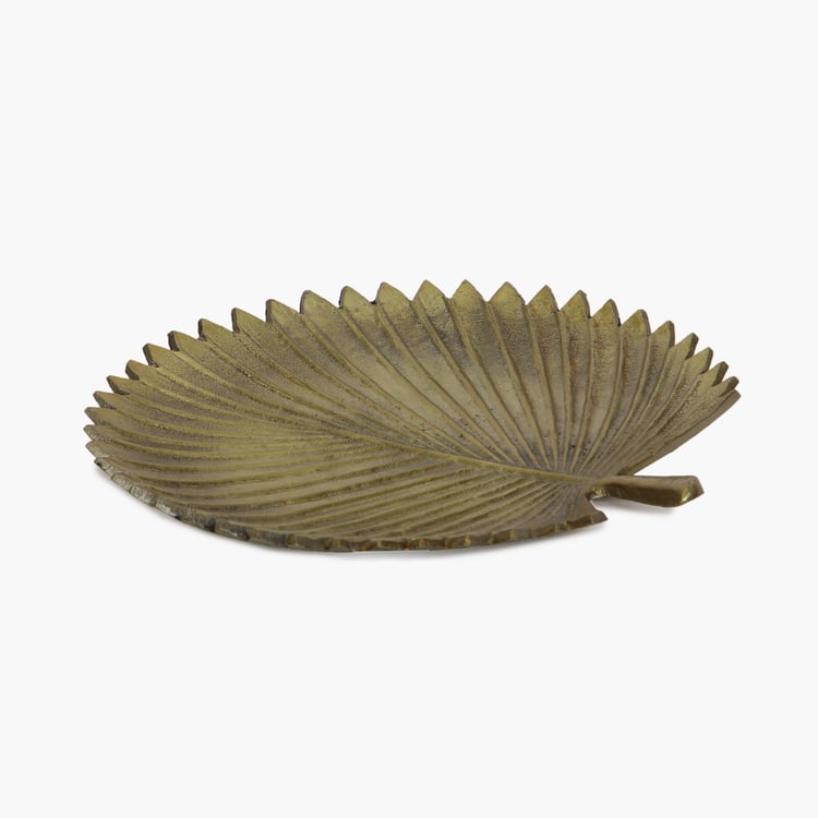 Leon Metal Leaf Decorative Platter