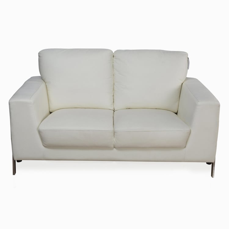 Urbana Faux Leather 2-Seater Sofa - White