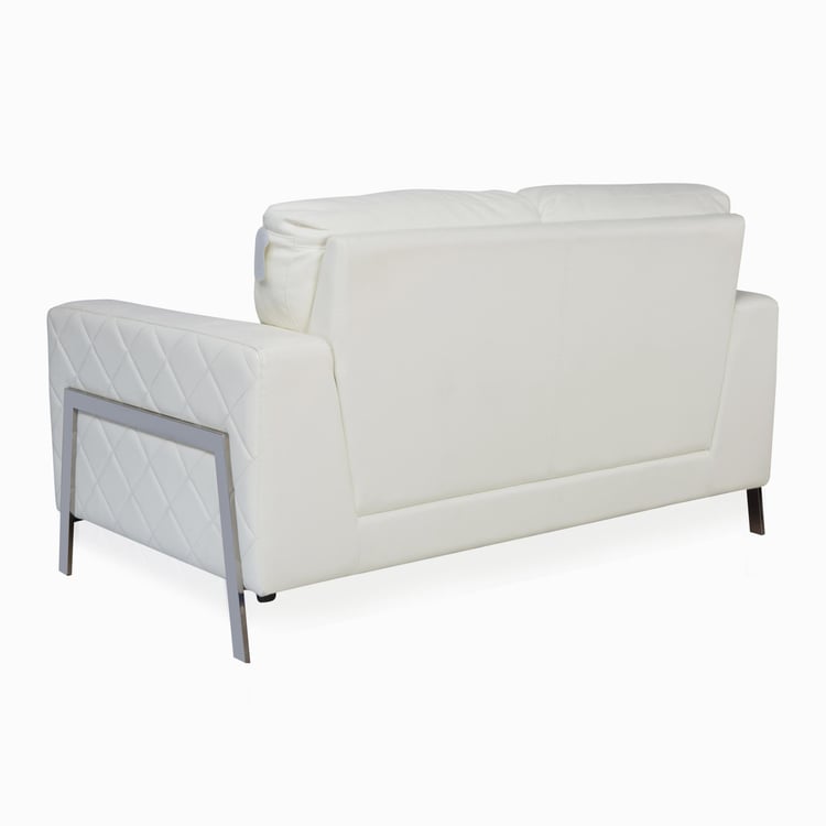 Urbana Faux Leather 2-Seater Sofa - White