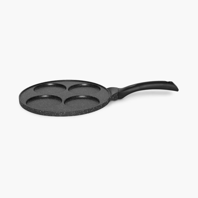 Elite Solid Sets - Non Stick - Burger Pan 47 cm x 26.8 cm x 6.4 cmPress 10 cm x 10 cm x 9.7 cm -Black