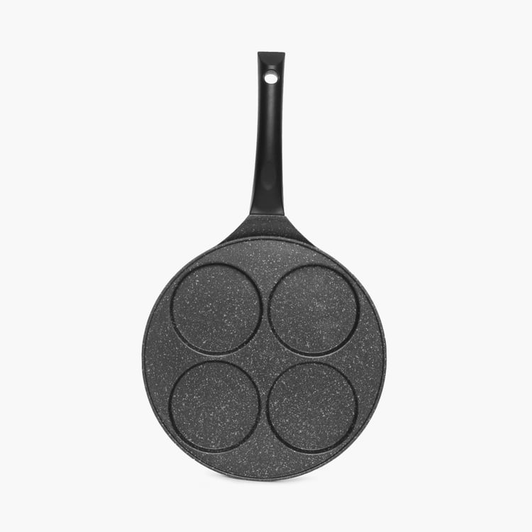 Elite Solid Sets - Non Stick - Burger Pan 47 cm x 26.8 cm x 6.4 cmPress 10 cm x 10 cm x 9.7 cm -Black