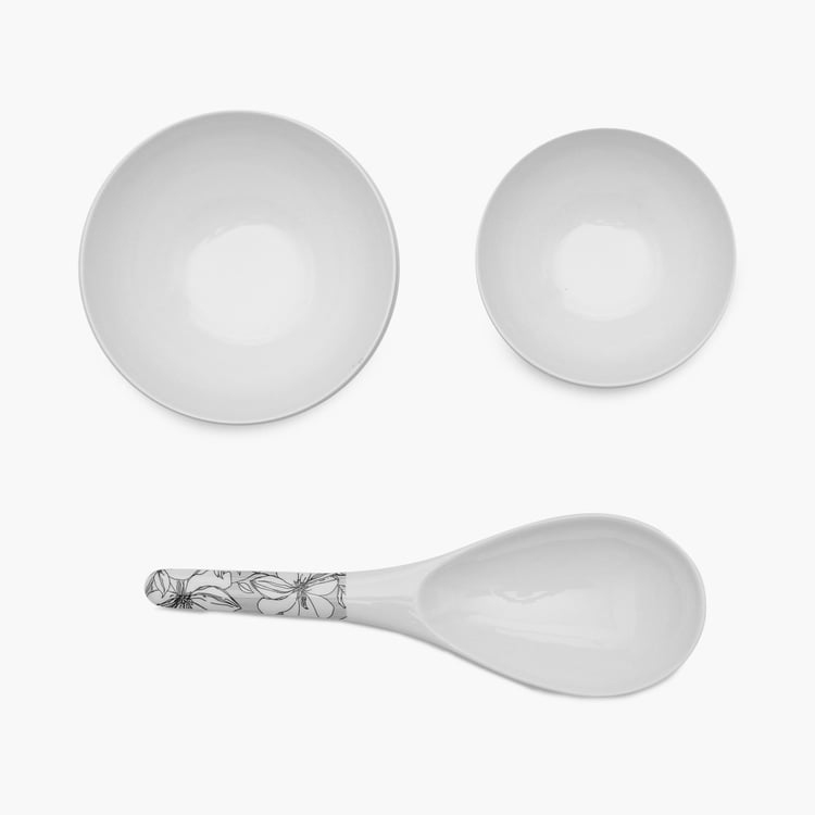 Oma Pure Melamine Dinner Set - Set Of 31 Pcs.