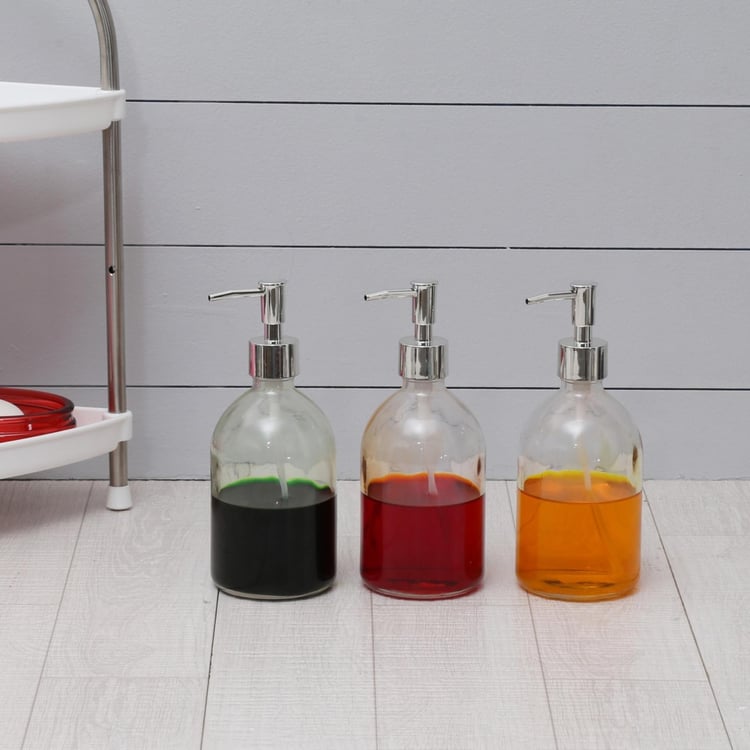 Glass Soap Dispenser - Set Of 3