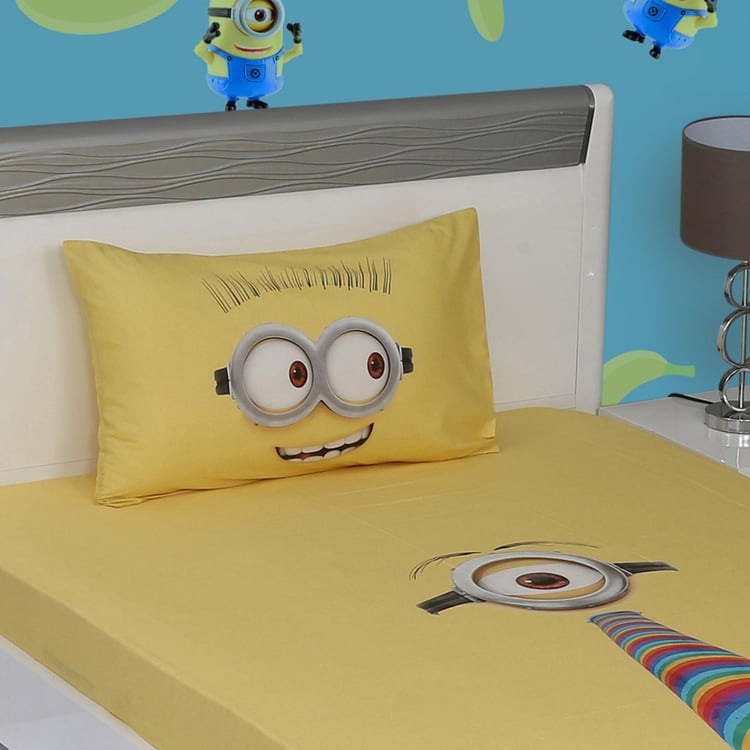 SPACES Minions Single Bedsheet Set- 2 Pcs.