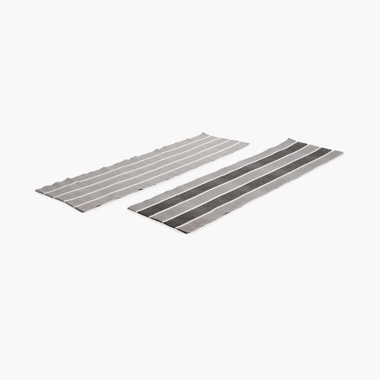 Kale Ribbed Ash Accent Runner