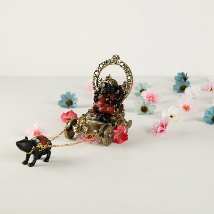 Galaxy Mystic Chariot Ganesha Figurine