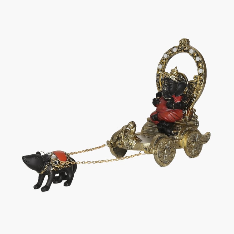 Galaxy Mystic Chariot Ganesha Figurine